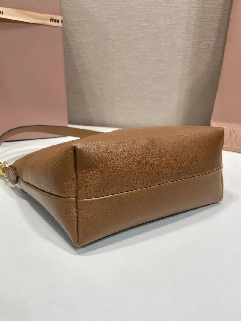 Miu Miu Brown Leather Top Handle Bag - Image 6