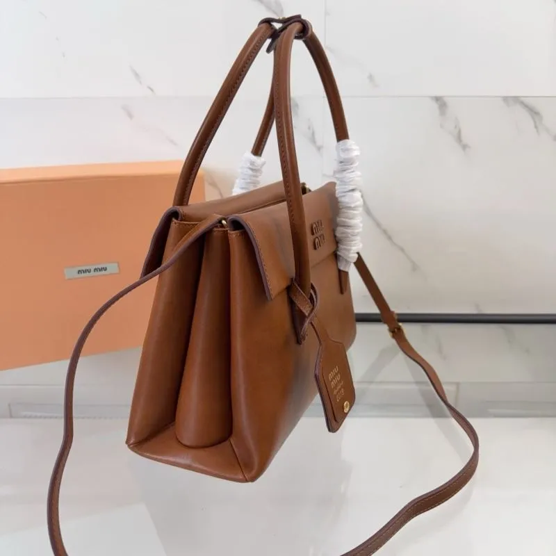 Miu Miu Brown Top Handle Bag 135 - Image 3