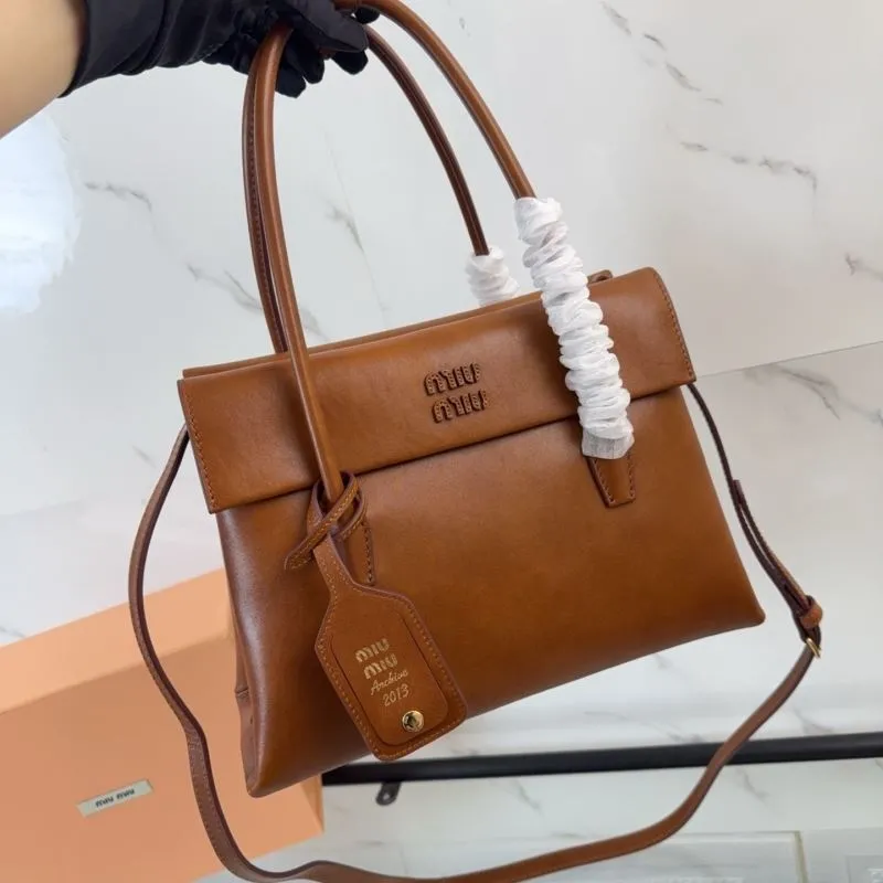 Miu Miu Brown Top Handle Bag 135 - Image 6