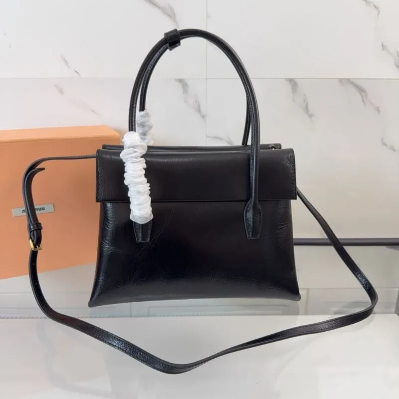 Alternative view of Miu Miu Black Leather Top Handle Bag 136