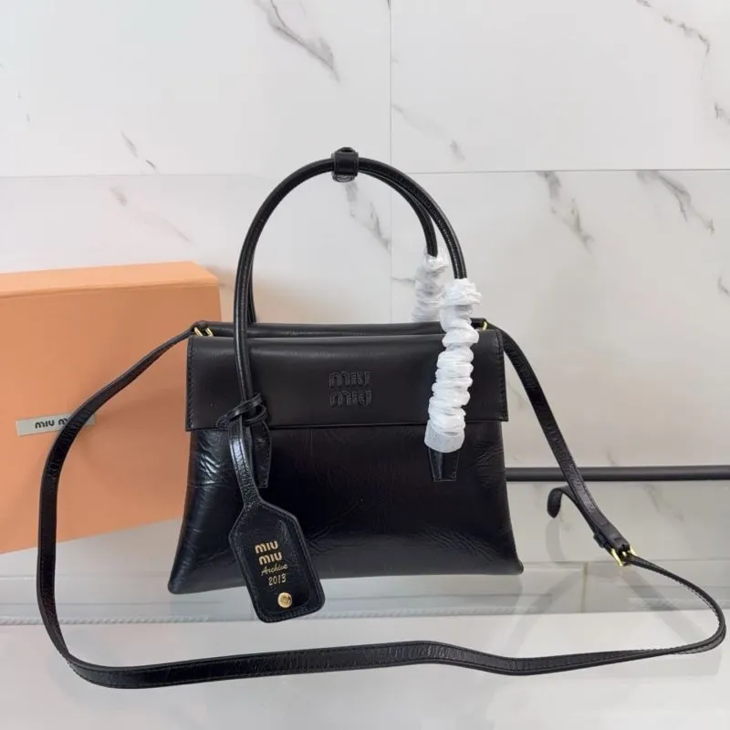 MIU MIU Black Top Handle Bag 137