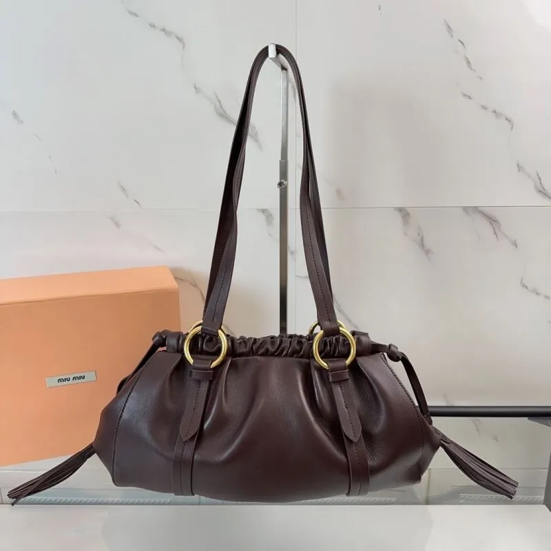 Alternative view of Miu Miu Dark Brown Leather Shoulder Bag