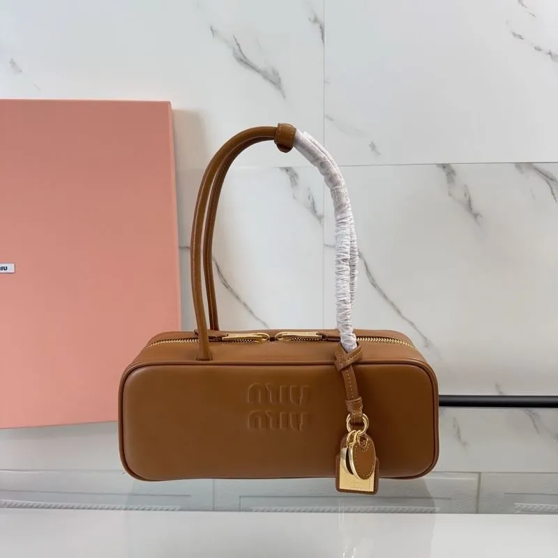 Miu Miu Brown Top Handle Bag 144