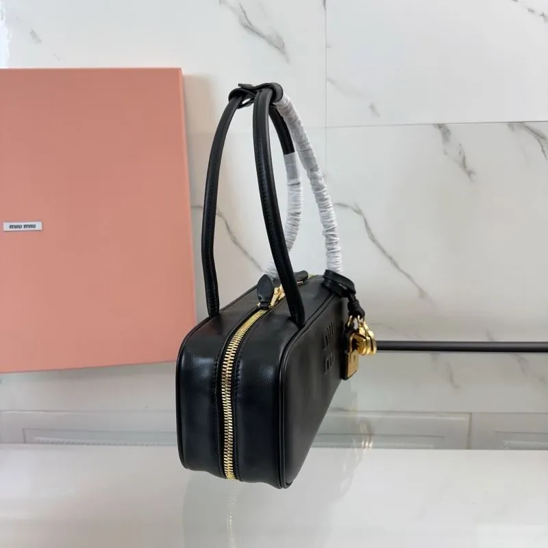 Miu Miu Black Top Handle Bag 146 - Image 3