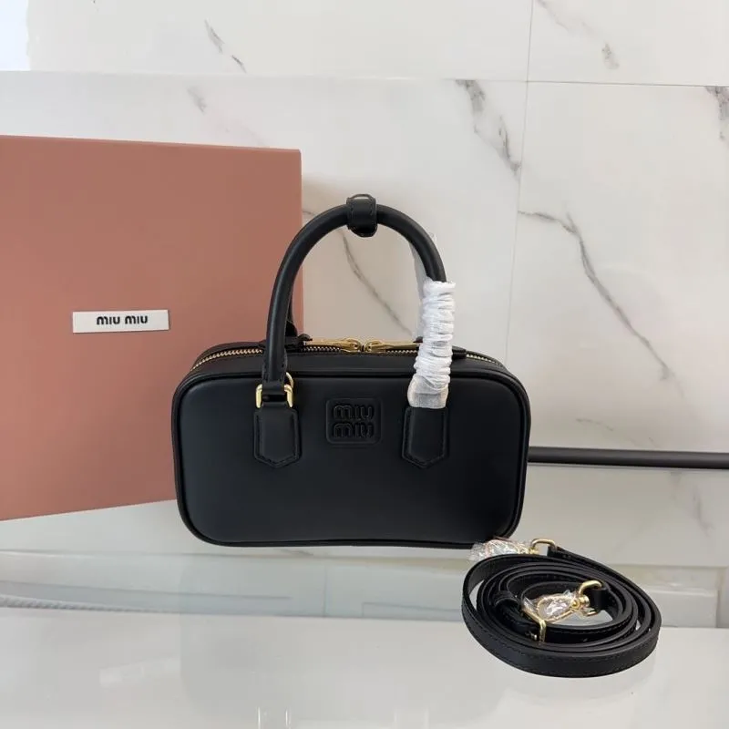 Miu Miu Black Top Handle Crossbody Bag