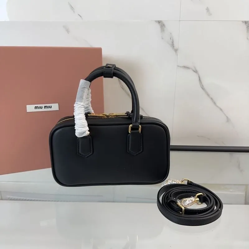 Alternative view of Miu Miu Black Top Handle Crossbody Bag