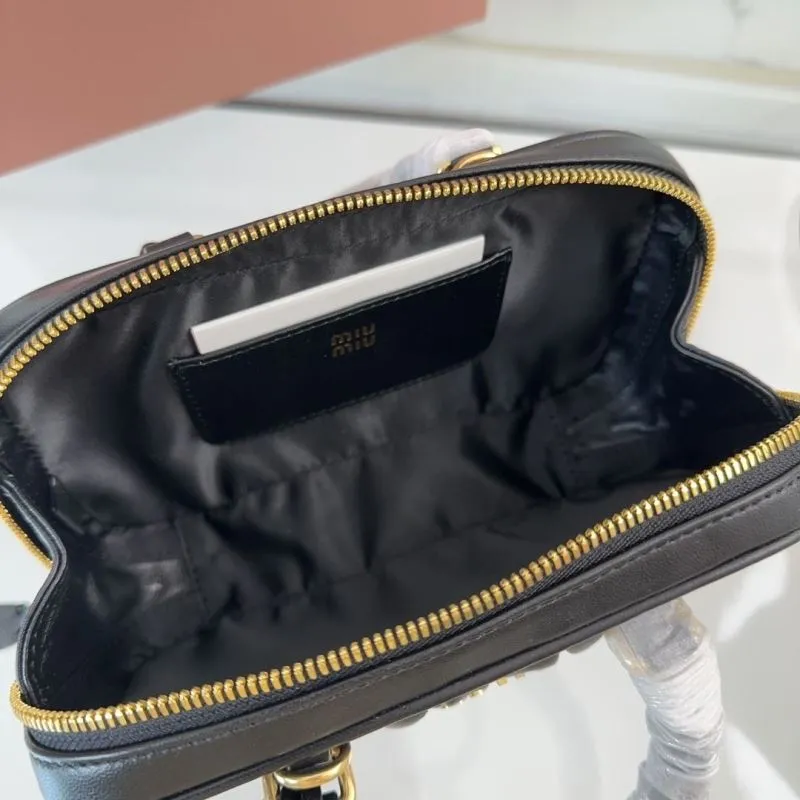 Miu Miu Black Mini Top Handle Bag - Image 7