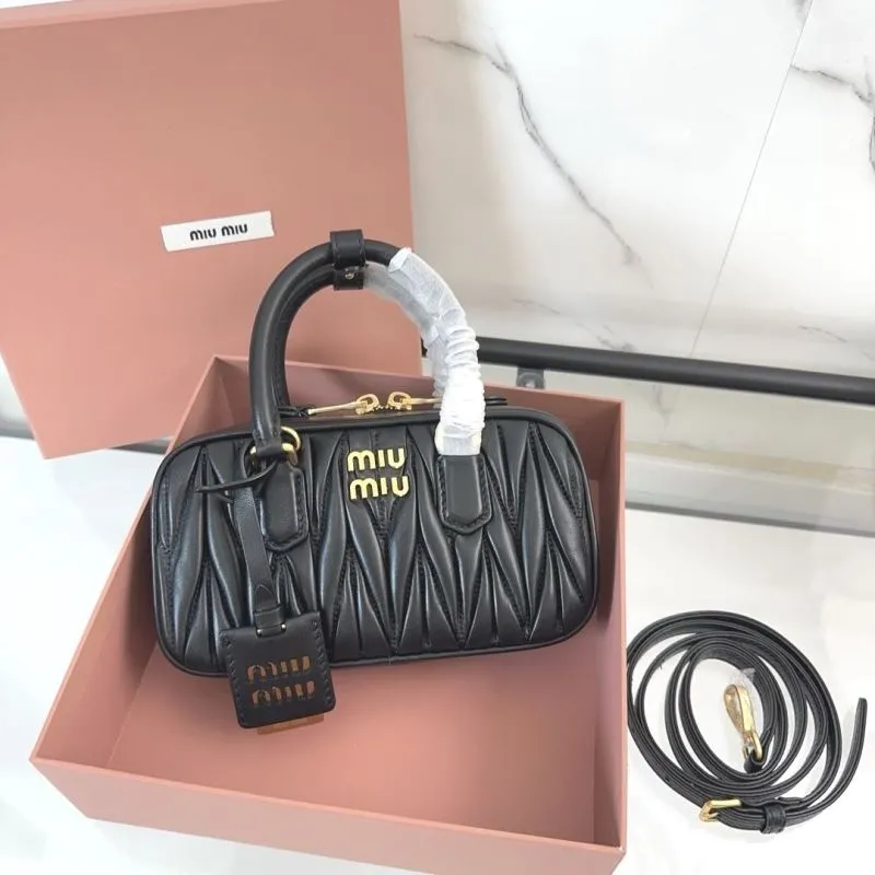 Miu Miu Black Mini Top Handle Bag - Image 9