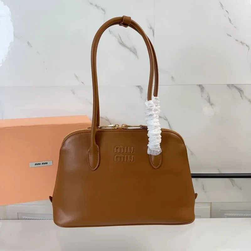 Miu Miu Brown Top Handle Bag 155