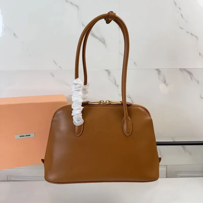 Alternative view of Miu Miu Brown Top Handle Bag 155