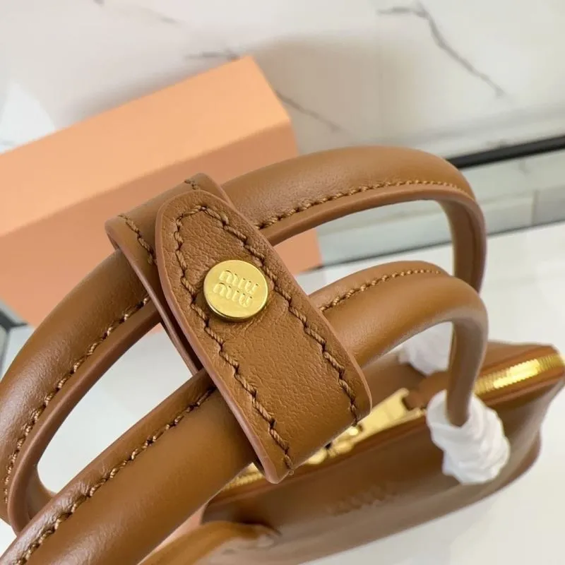 Miu Miu Brown Top Handle Bag 155 - Image 7