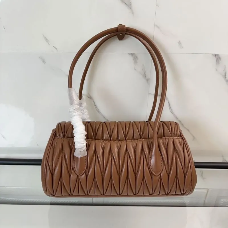 Alternative view of MIU MIU Brown Matelasse Top Handle Bag 159