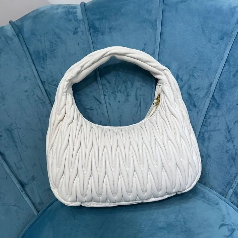 Alternative view of MIU MIU White Matelassé Top Handle Hobo Bag