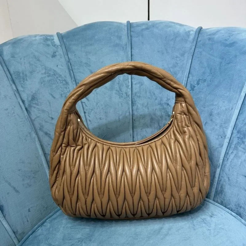 Alternative view of Miu Miu Tan Matelassé Top Handle Bag 163
