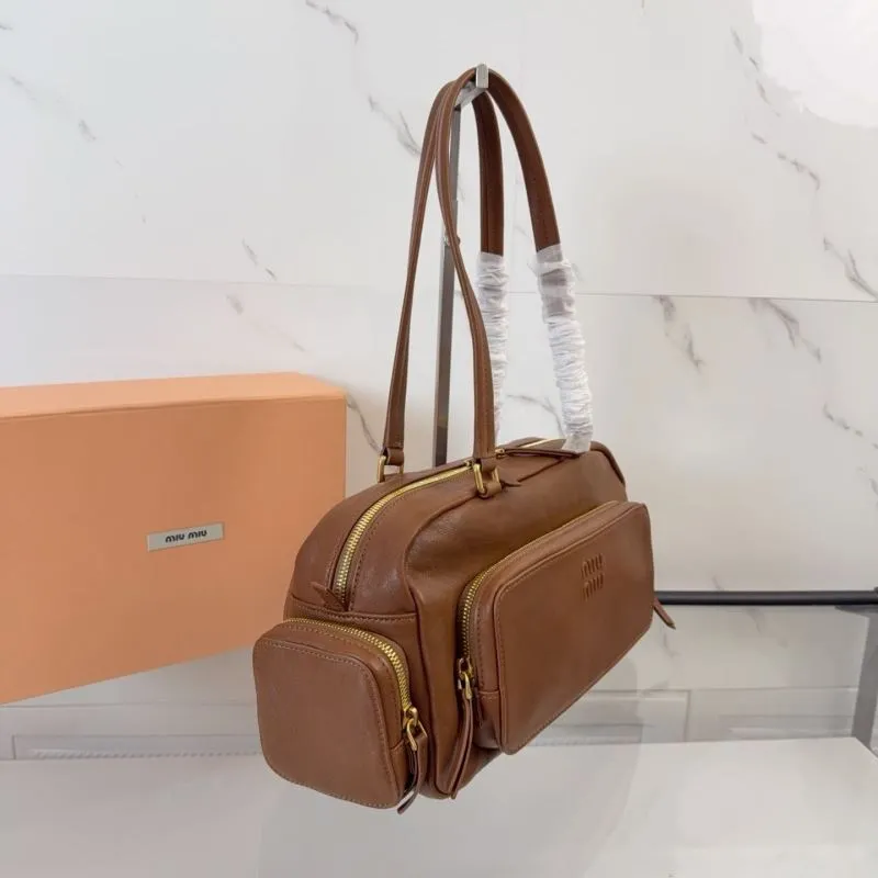 Miu Miu Brown Top Handle Bag 165 - Image 3
