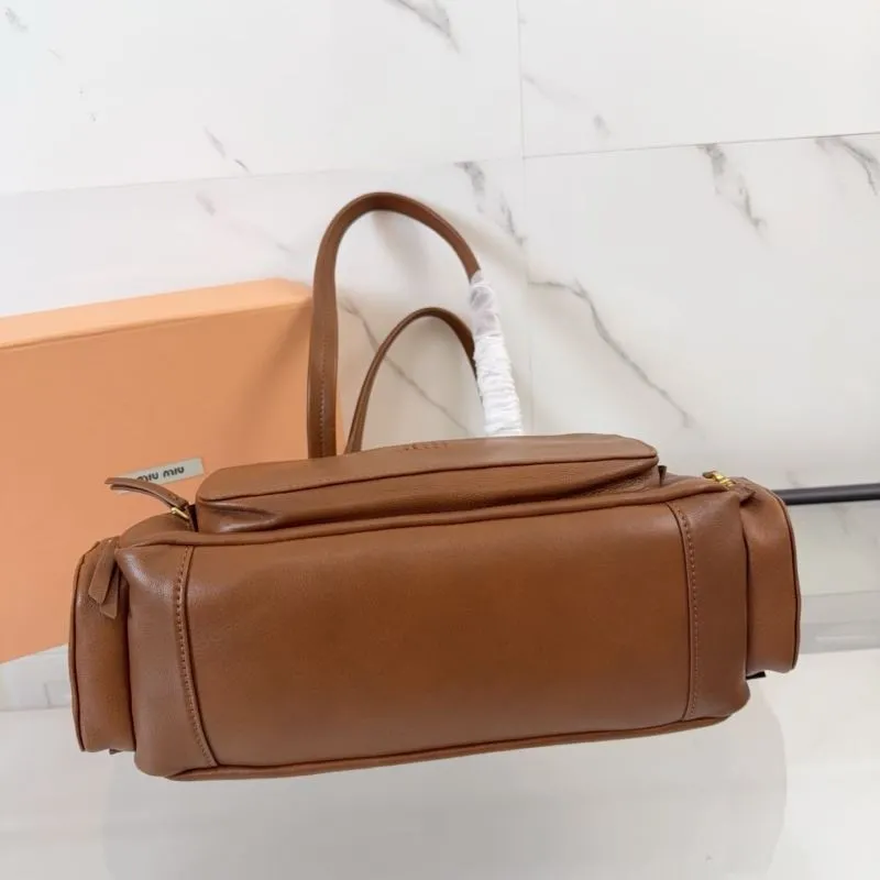 Miu Miu Brown Top Handle Bag 165 - Image 5