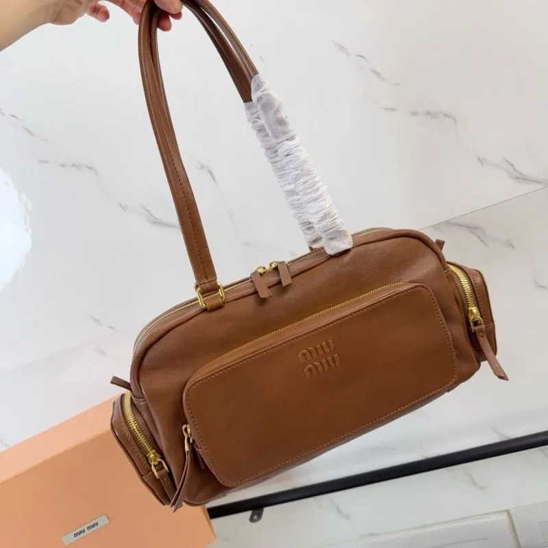 Miu Miu Brown Top Handle Bag 165 - Image 7