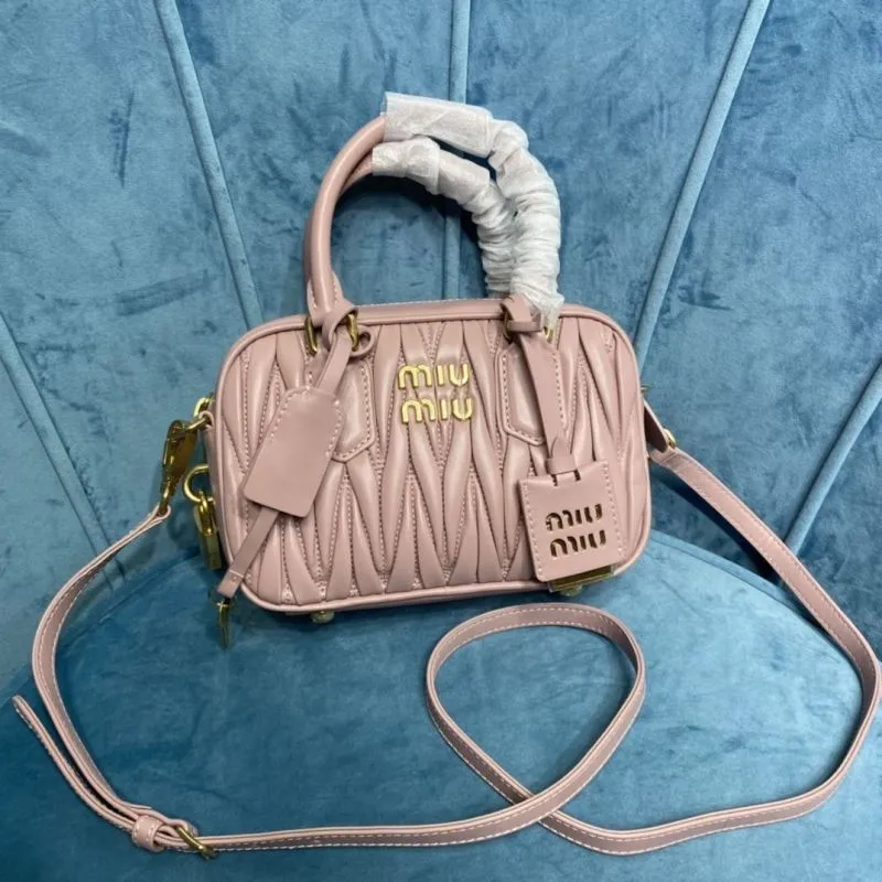 Miu Miu Pink Mini Top Handle Crossbody Bag