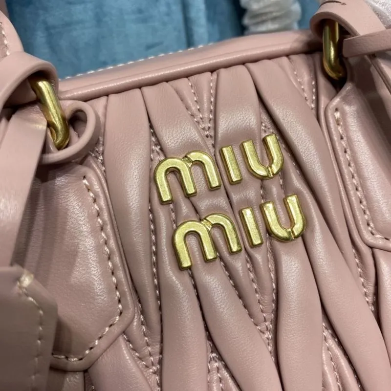 Miu Miu Pink Mini Top Handle Crossbody Bag - Image 4