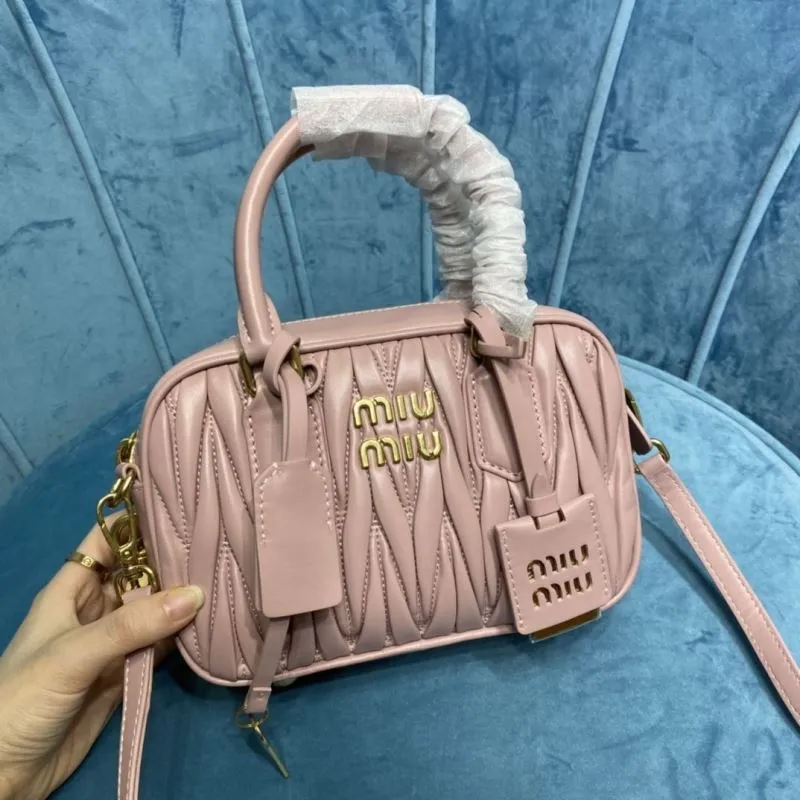 Miu Miu Pink Mini Top Handle Crossbody Bag - Image 5