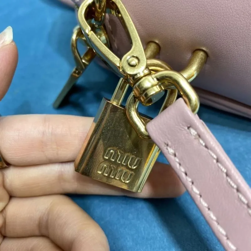 Miu Miu Pink Mini Top Handle Crossbody Bag - Image 6