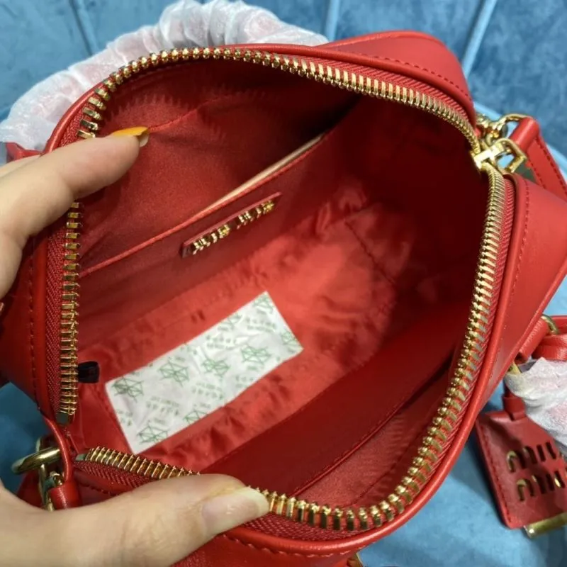 Miu Miu Red Top Handle Crossbody Bag - Image 8