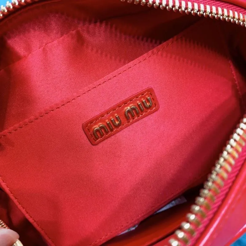 Miu Miu Red Top Handle Crossbody Bag - Image 9