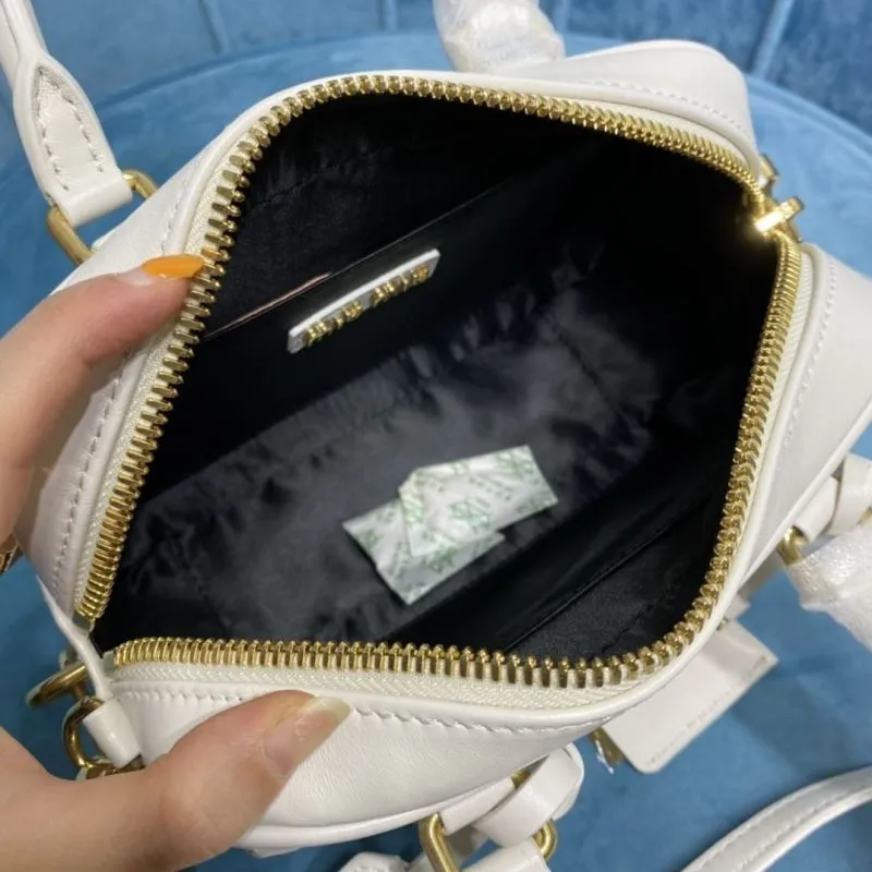 MIU MIU White Top Handle Crossbody Bag 169 - Image 8