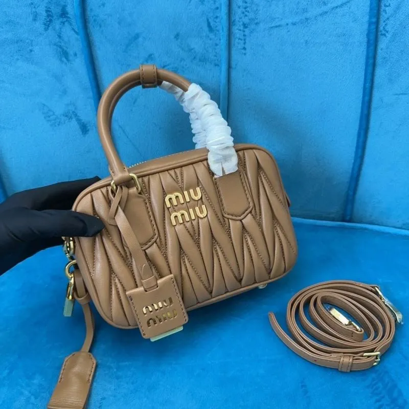 Miu Miu Brown Top Handle Crossbody Bag 170 - Image 5