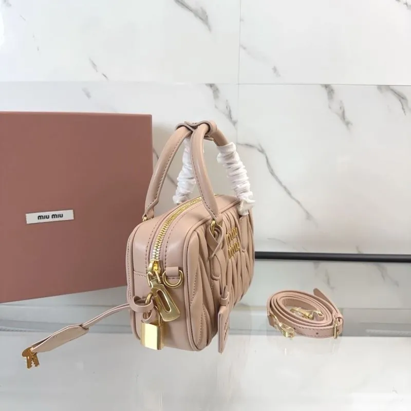 Miu Miu Nude Pink Top Handle Bag 172 - Image 3
