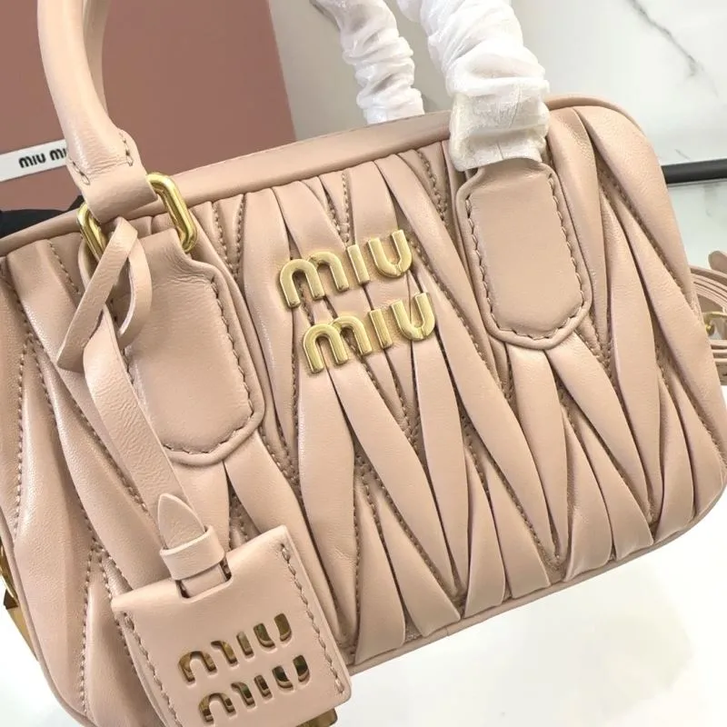 Miu Miu Nude Pink Top Handle Bag 172 - Image 4