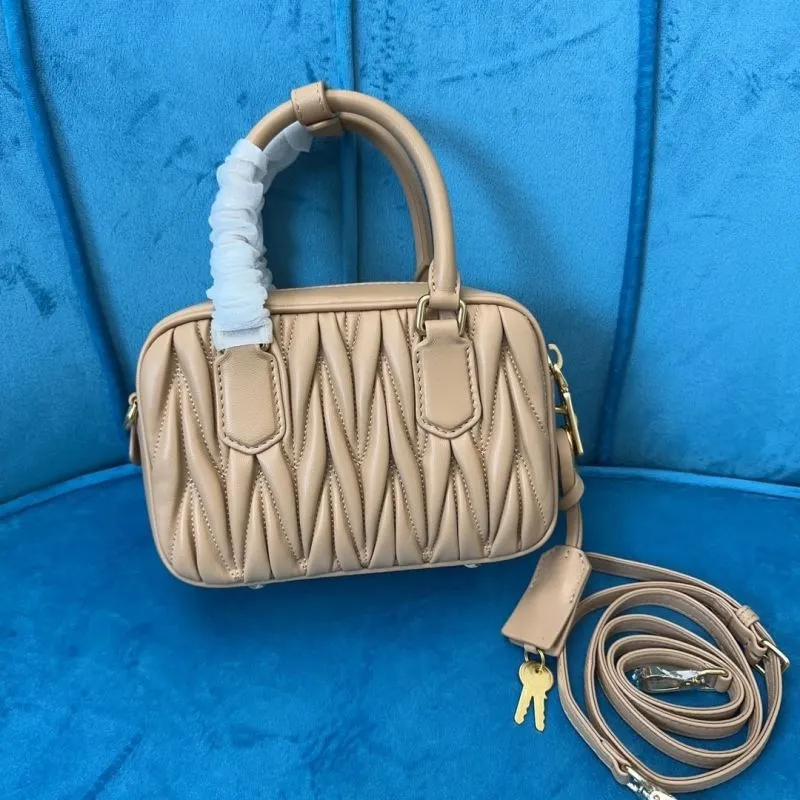 Alternative view of Miu Miu Beige Matelasse Top Handle Crossbody Bag 175