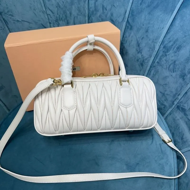 Alternative view of Miu Miu White Matelasse Top Handle Crossbody Bag