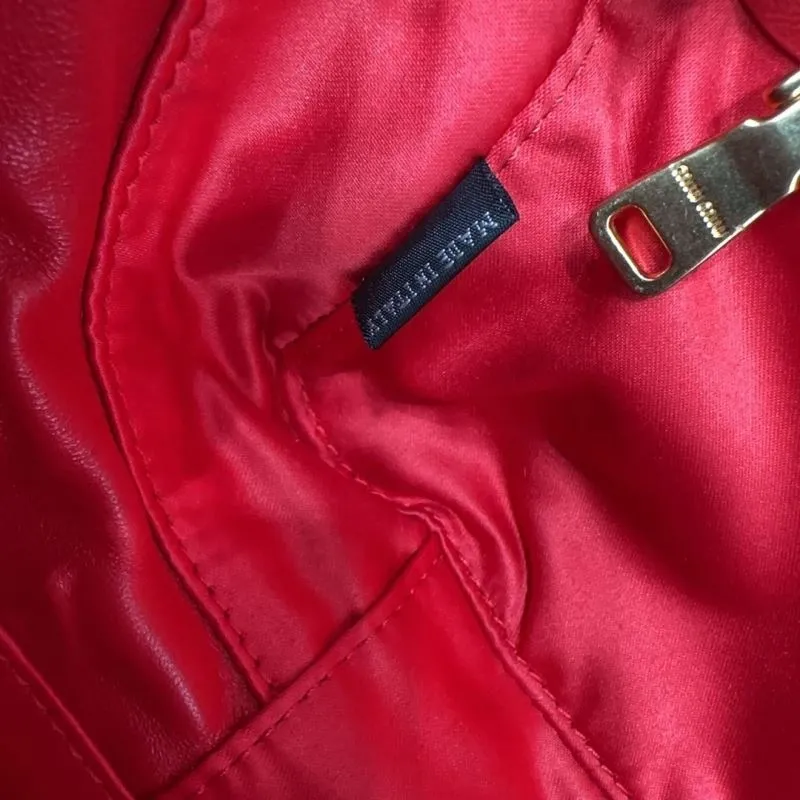 MIU MIU Red Top Handle Crossbody Bag - Image 9