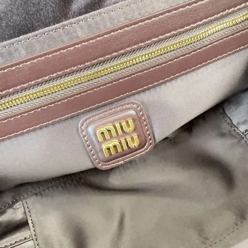 Miu Miu Brown Matelasse Top Handle Bag 183 - Image 7