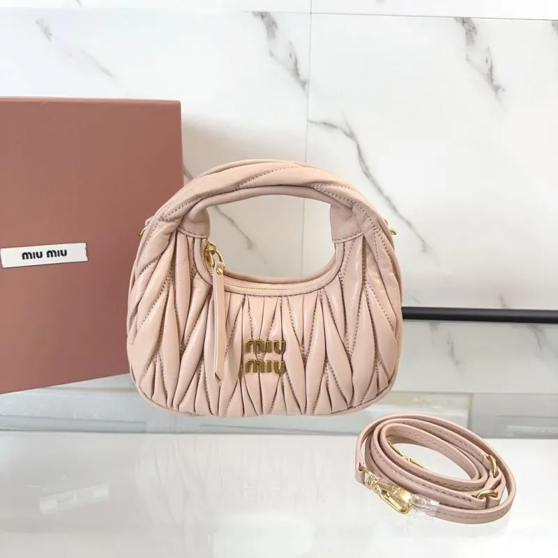 Miu Miu Light Pink Mini Top Handle Crossbody Bag 187