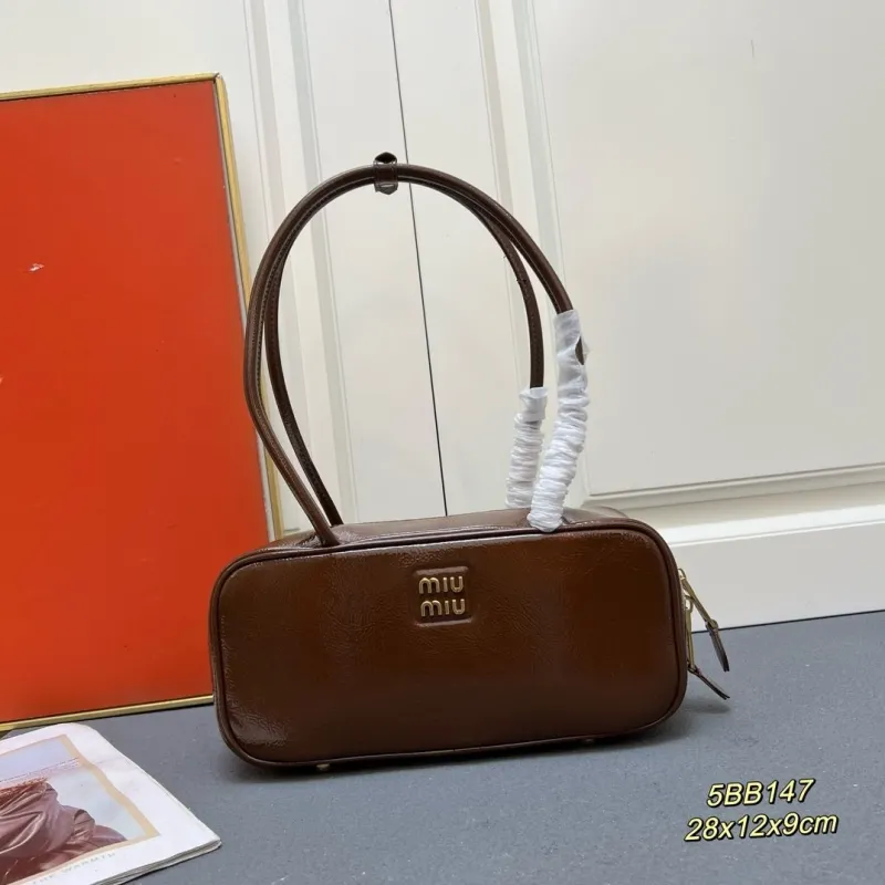 Miu Miu Brown Top Handle Bag 5BB147