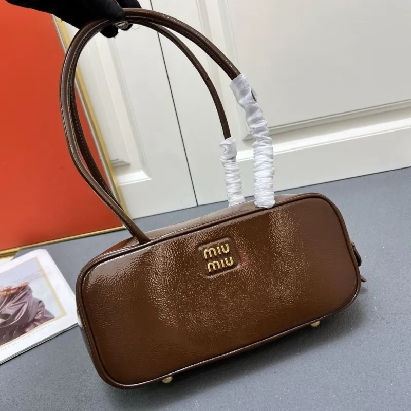 Miu Miu Brown Top Handle Bag 5BB147 - Image 3