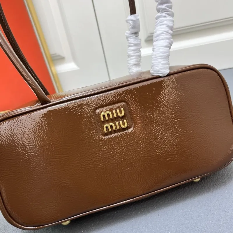 Miu Miu Brown Top Handle Bag 5BB147 - Image 4