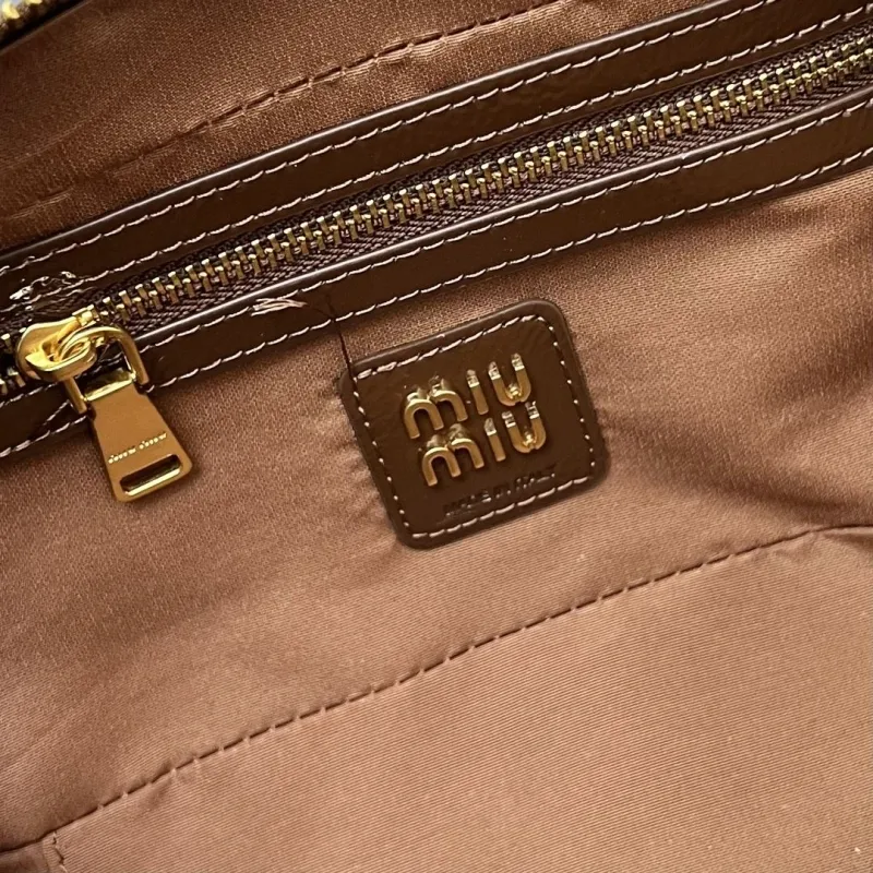 Miu Miu Brown Top Handle Bag 5BB147 - Image 9
