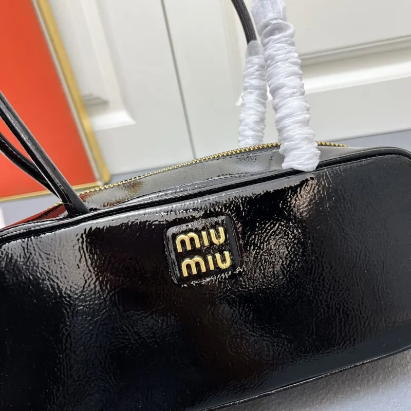Miu Miu Black Top Handle Bag 5BB147 - Image 4