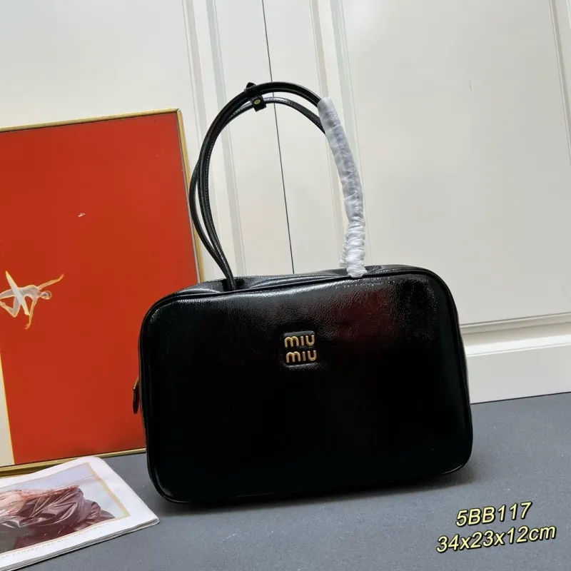 Miu Miu Black Top Handle Bag 5BB117