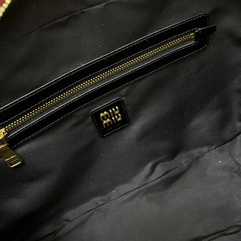 Miu Miu Black Top Handle Bag 5BB117 - Image 8