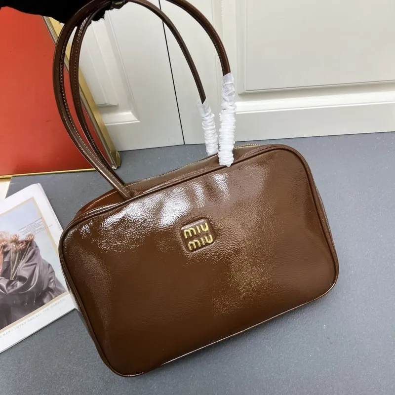 Miu Miu Brown Top Handle Bag 5BB117 - Image 3