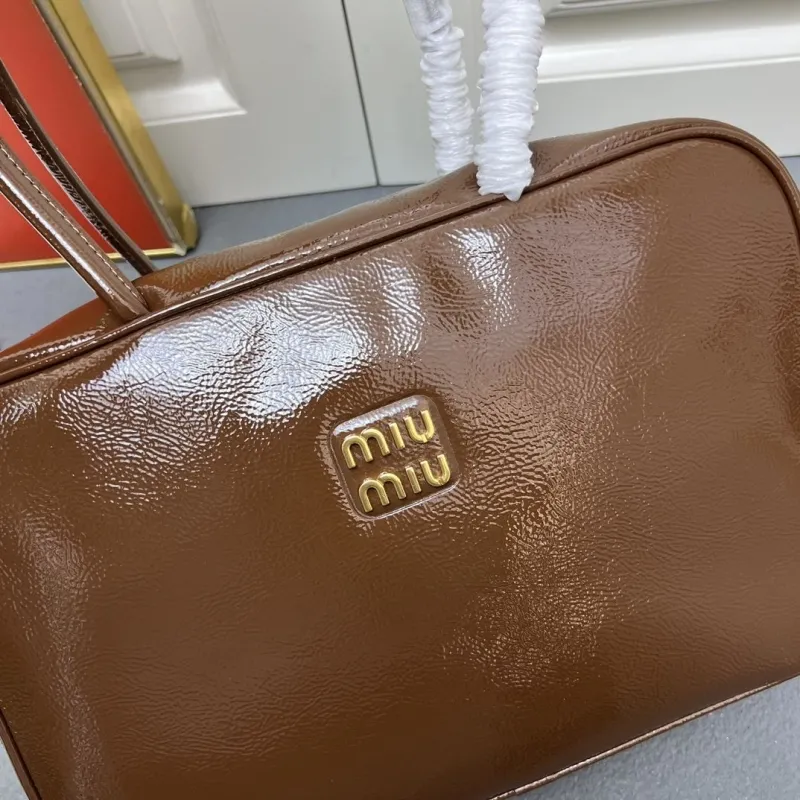 Miu Miu Brown Top Handle Bag 5BB117 - Image 4