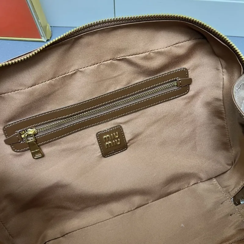 Miu Miu Brown Top Handle Bag 5BB117 - Image 9
