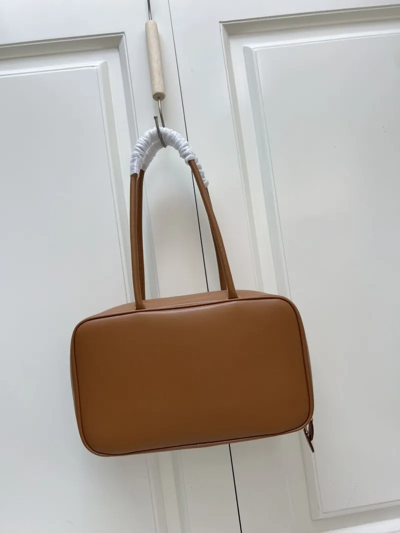 Miu Miu Brown Leather Top Handle Bag - Image 3