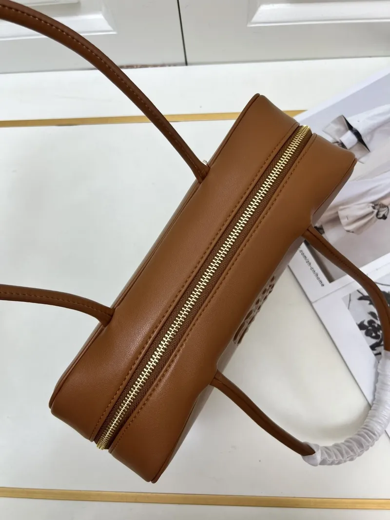 Miu Miu Brown Leather Top Handle Bag - Image 9