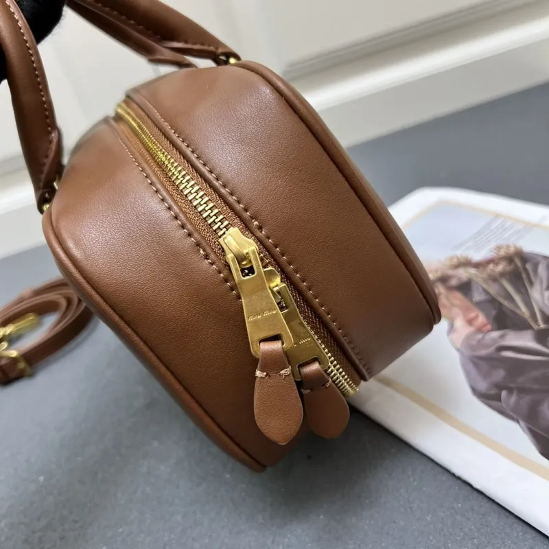MIU MIU Brown Medium Top Handle Bag 7004SQ - Image 5