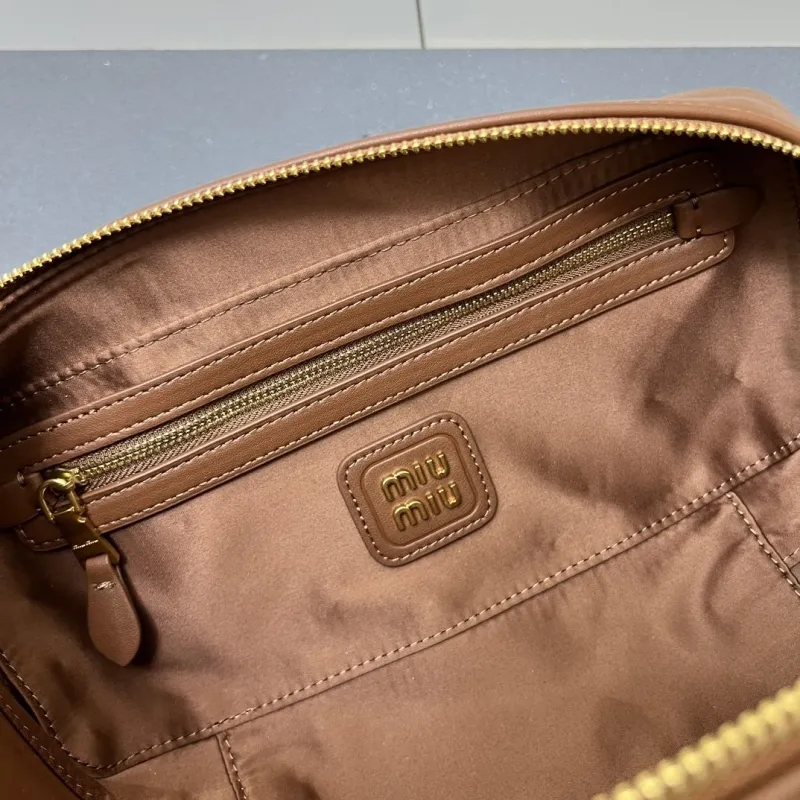 MIU MIU Brown Medium Top Handle Bag 7004SQ - Image 10